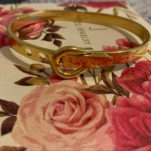 Women’s gold “belt” bangle bracelet